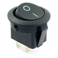 ROBİT - DC133 ON/OFF ANAHTAR 20MM IŞIKSIZ YUVARLAK
